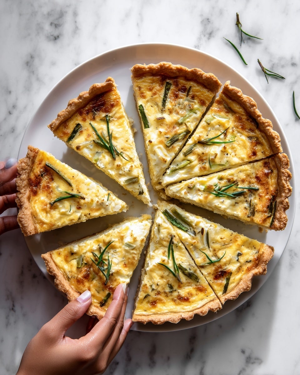 Amazing Asiago Asparagus Quiche Recipe