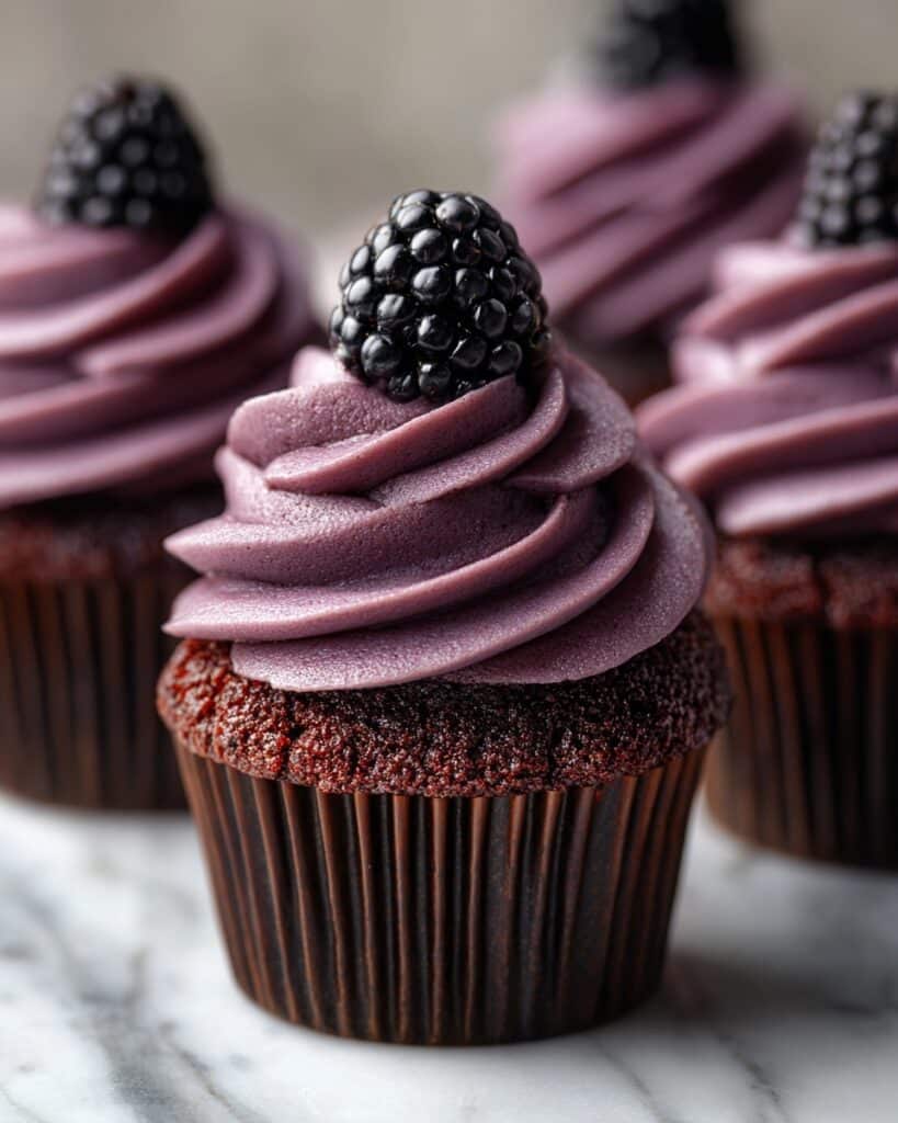 Dark Chocolate Blackberry Cupcakes: An Incredible Ultimate Recipe