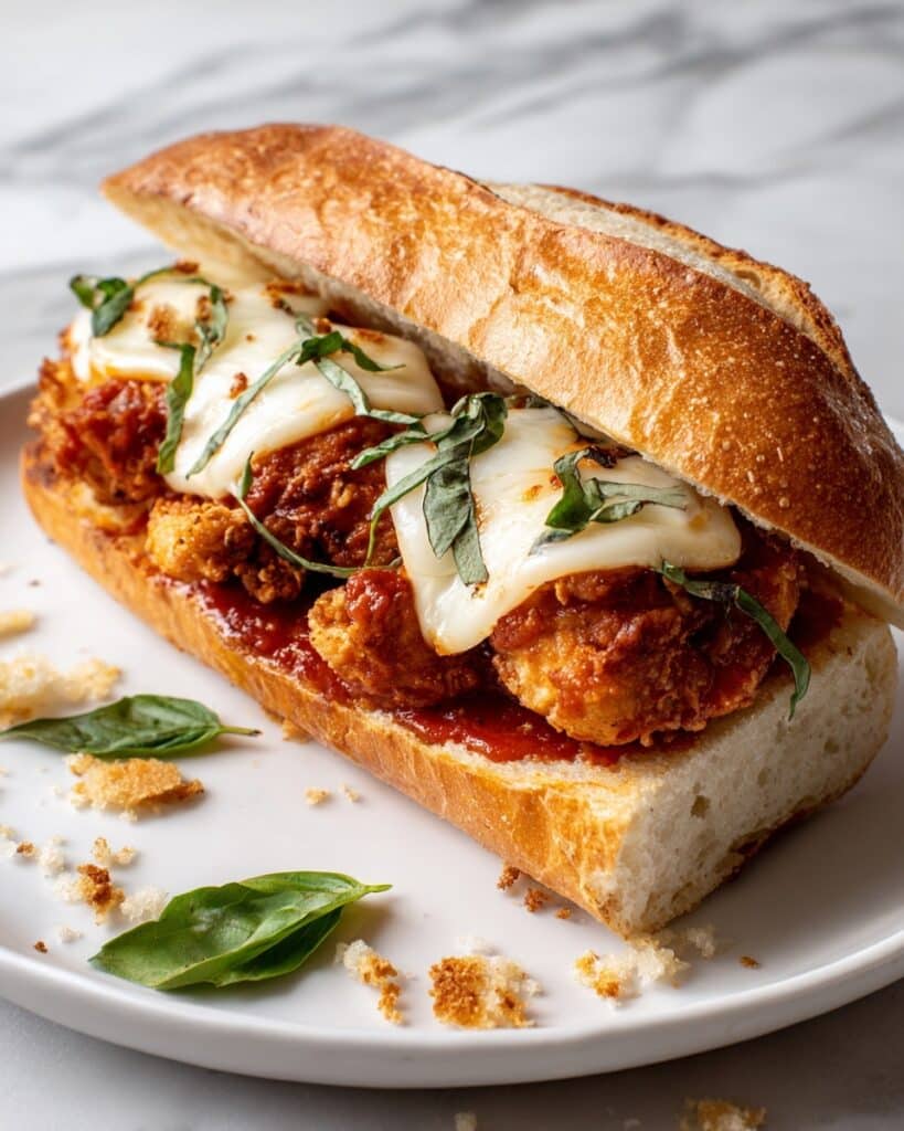 Crispy Chicken Parm Sandwich Recipe