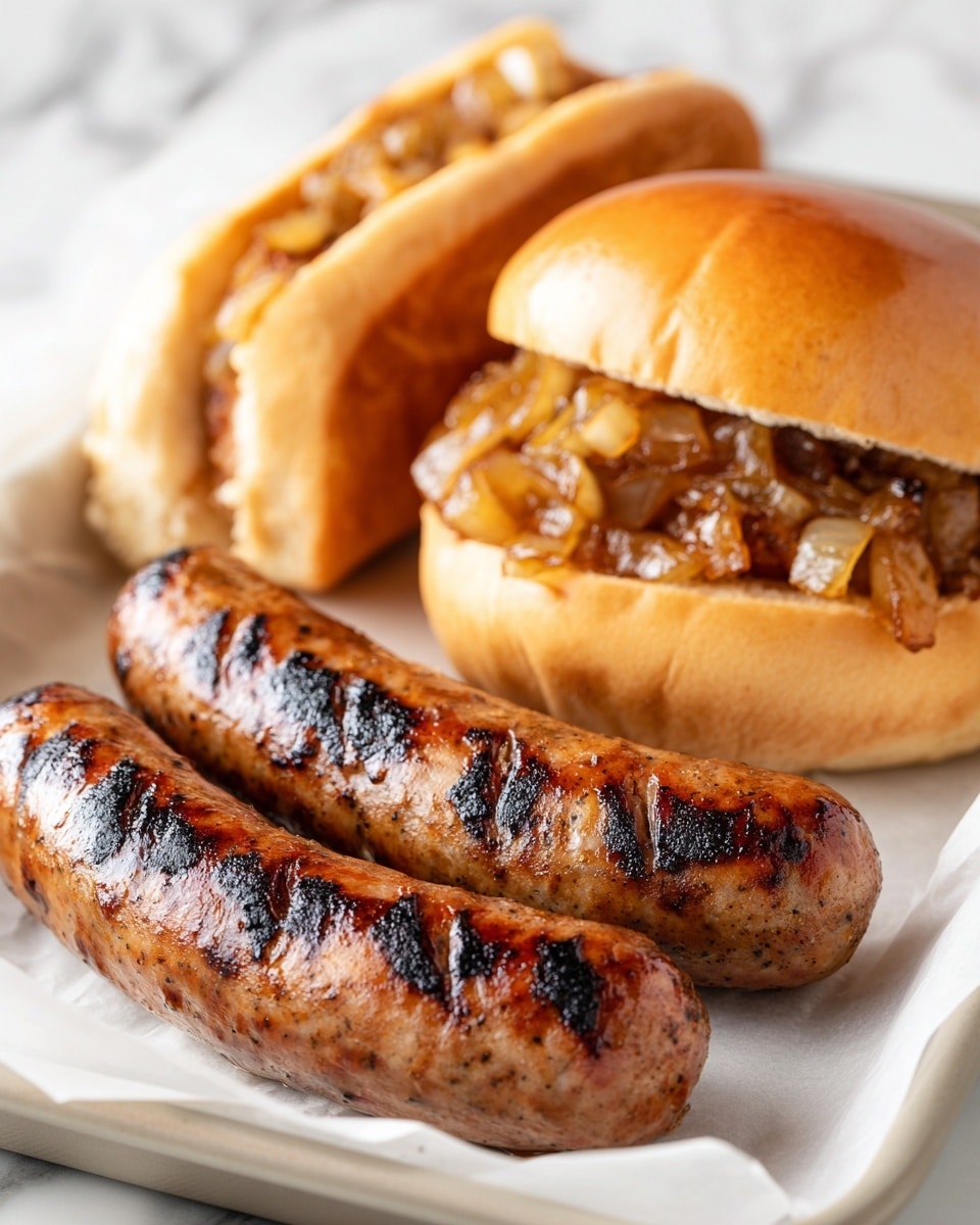 Grilled Bratwurst with Sauerkraut and Mustard Recipe