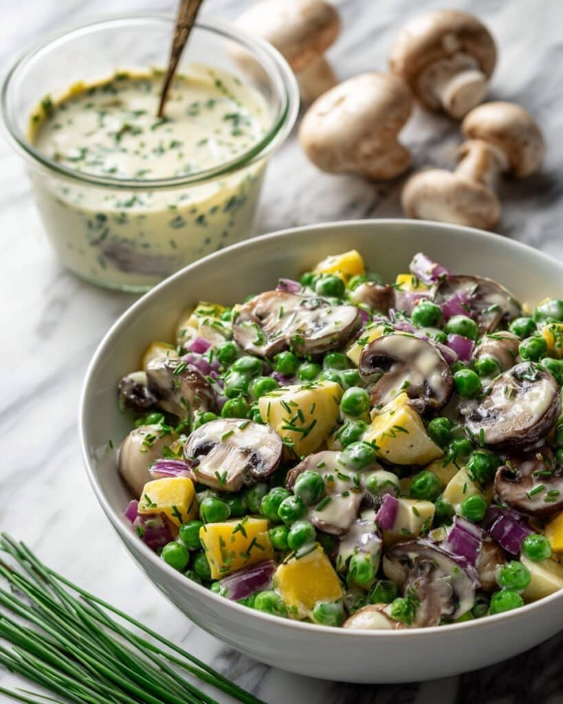 Creamy Pea Salad with Ranch Dressing Recipe