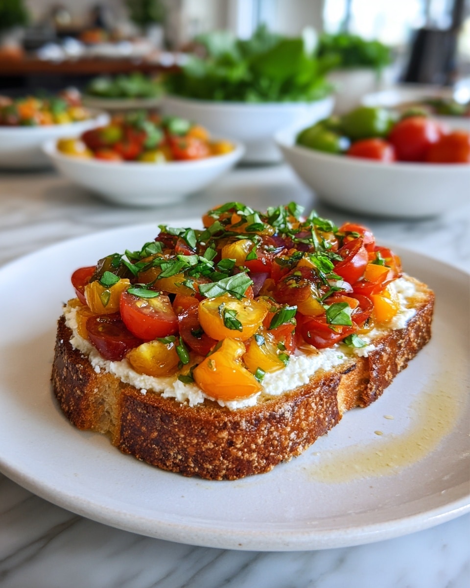 Classic Grilled Peach Bruschetta Recipe